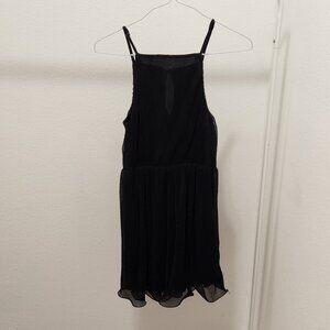 Francesca's - Black Shiny Dress - Size XS